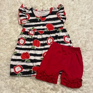 Apples back to School Boutique matching set